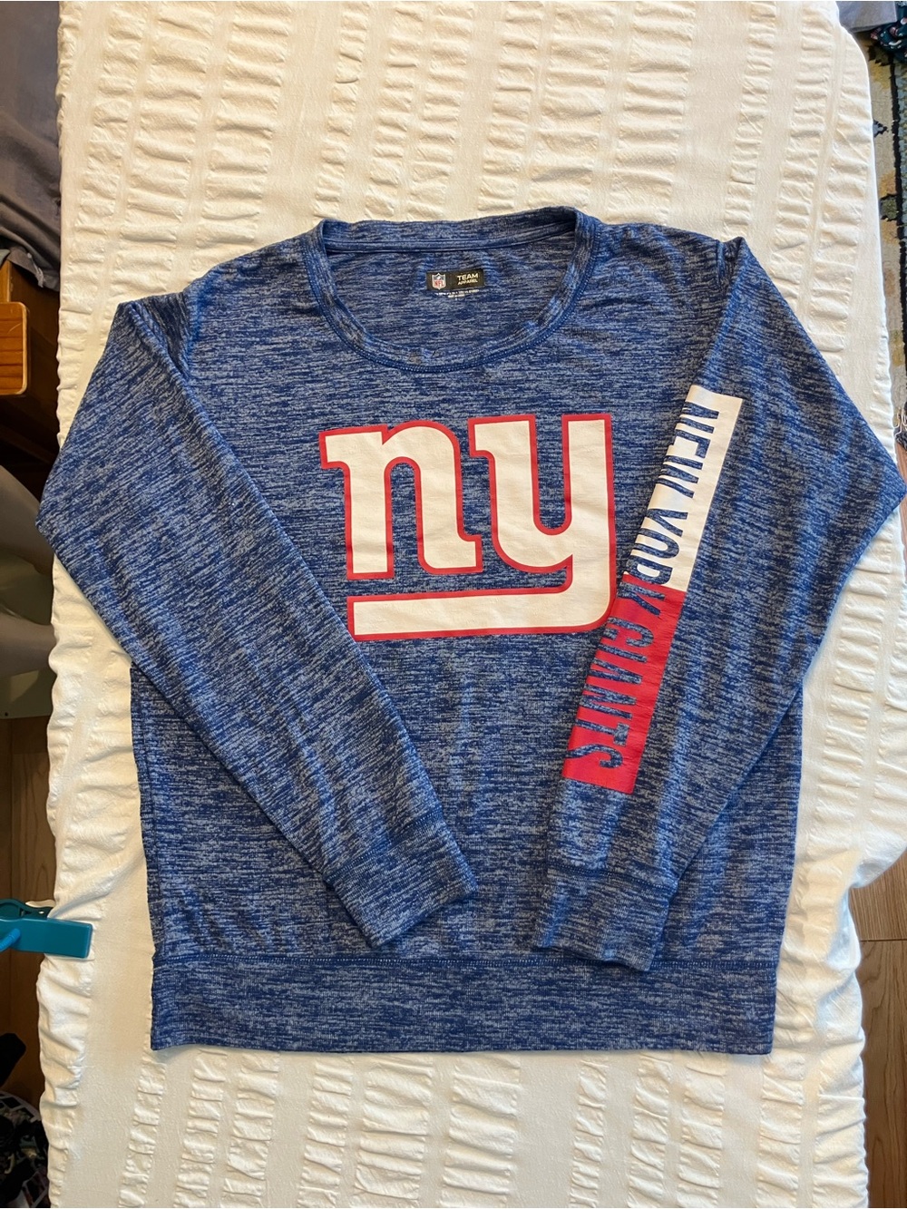 NFL Blue and White Team Apparel Knit Pullover